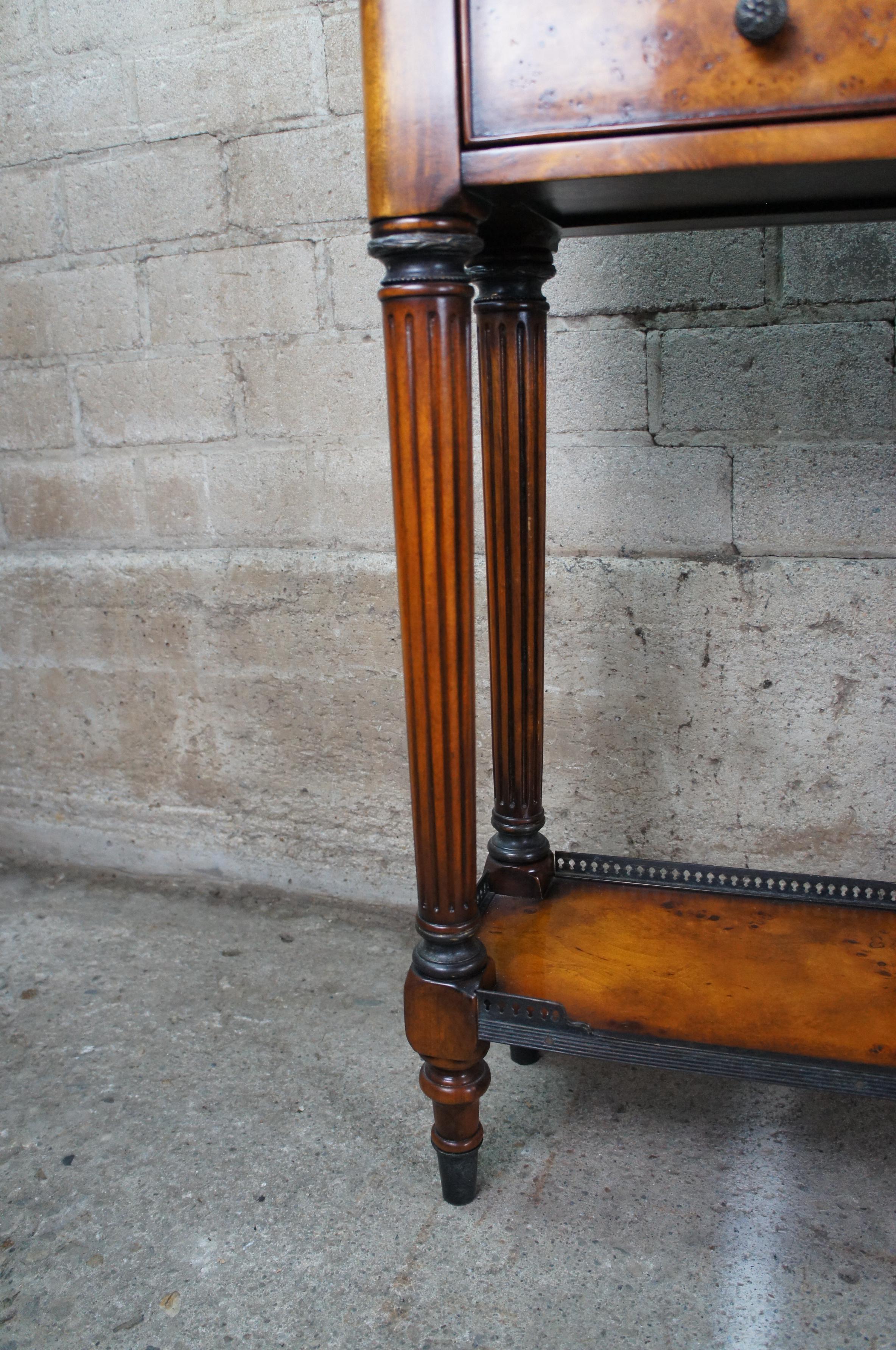 Theodore Alexander Louis XV Burl Narrow Sofa Console Sideboard Table 5305-011 3