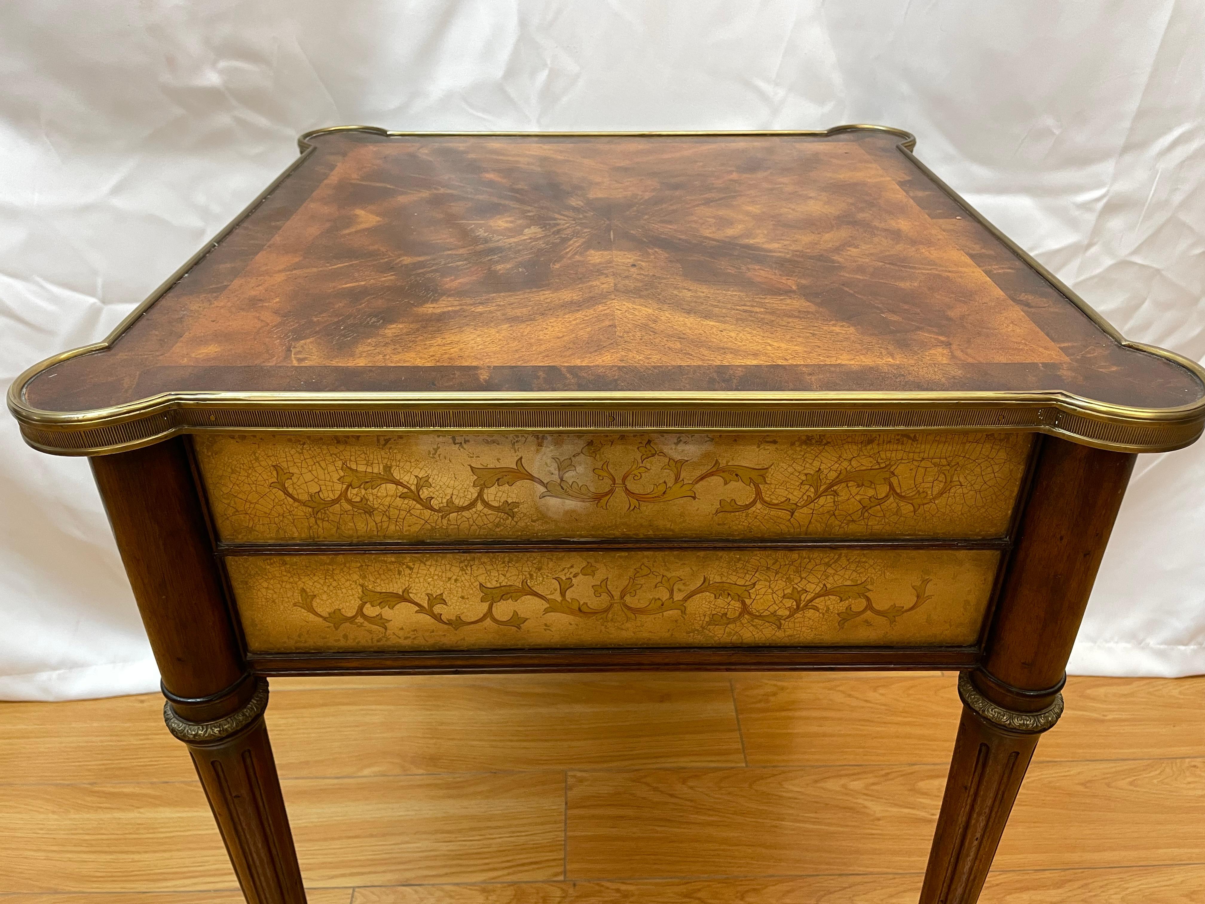 20th Century Theodore Alexander Louis XVI style accent table For Sale