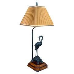 Theodore Alexander Meiji Style Crane & Turtle Table Lamp