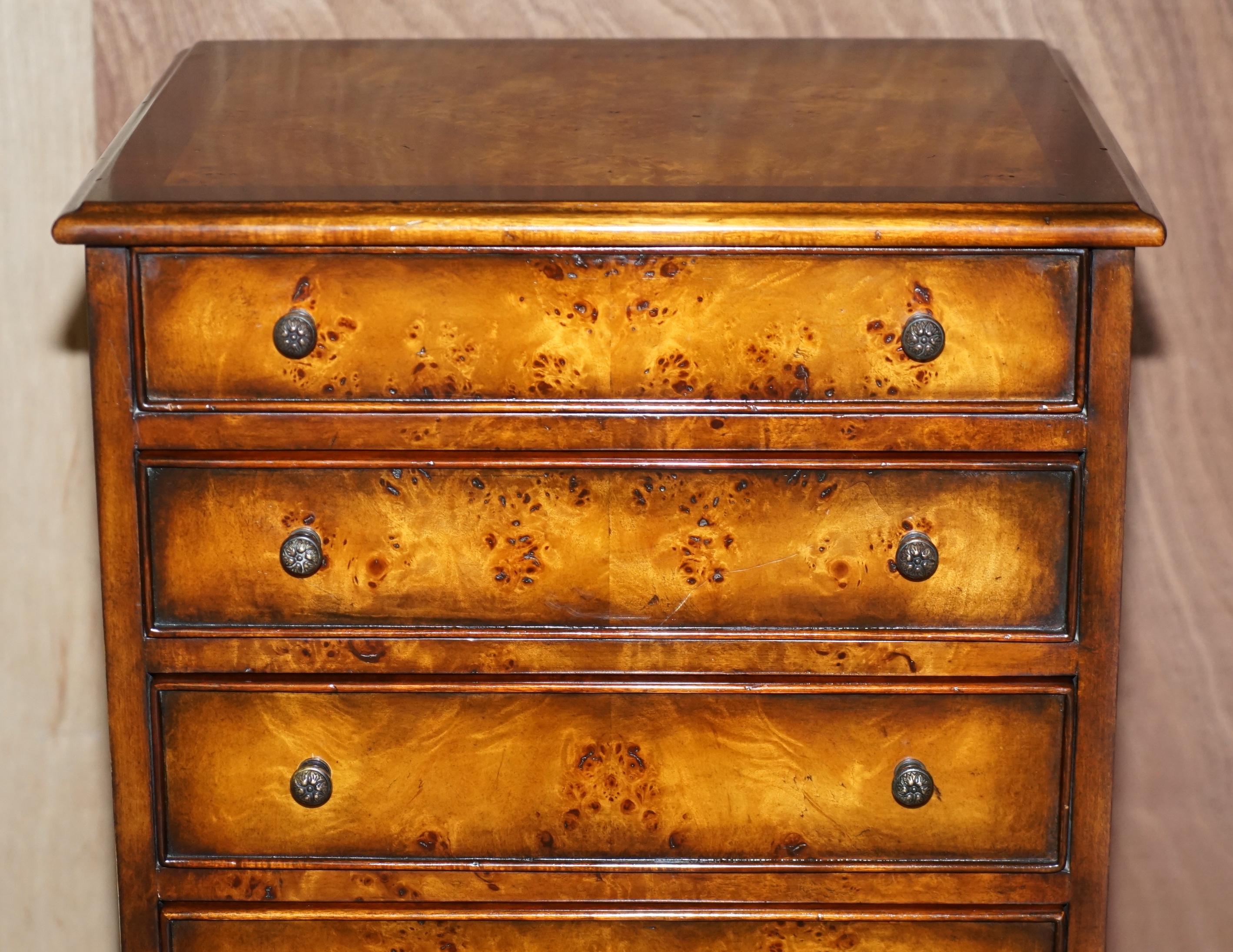 Hand-Crafted Theodore Alexander Military Campaign Chest of Drawers on Stand Brown Leather For Sale