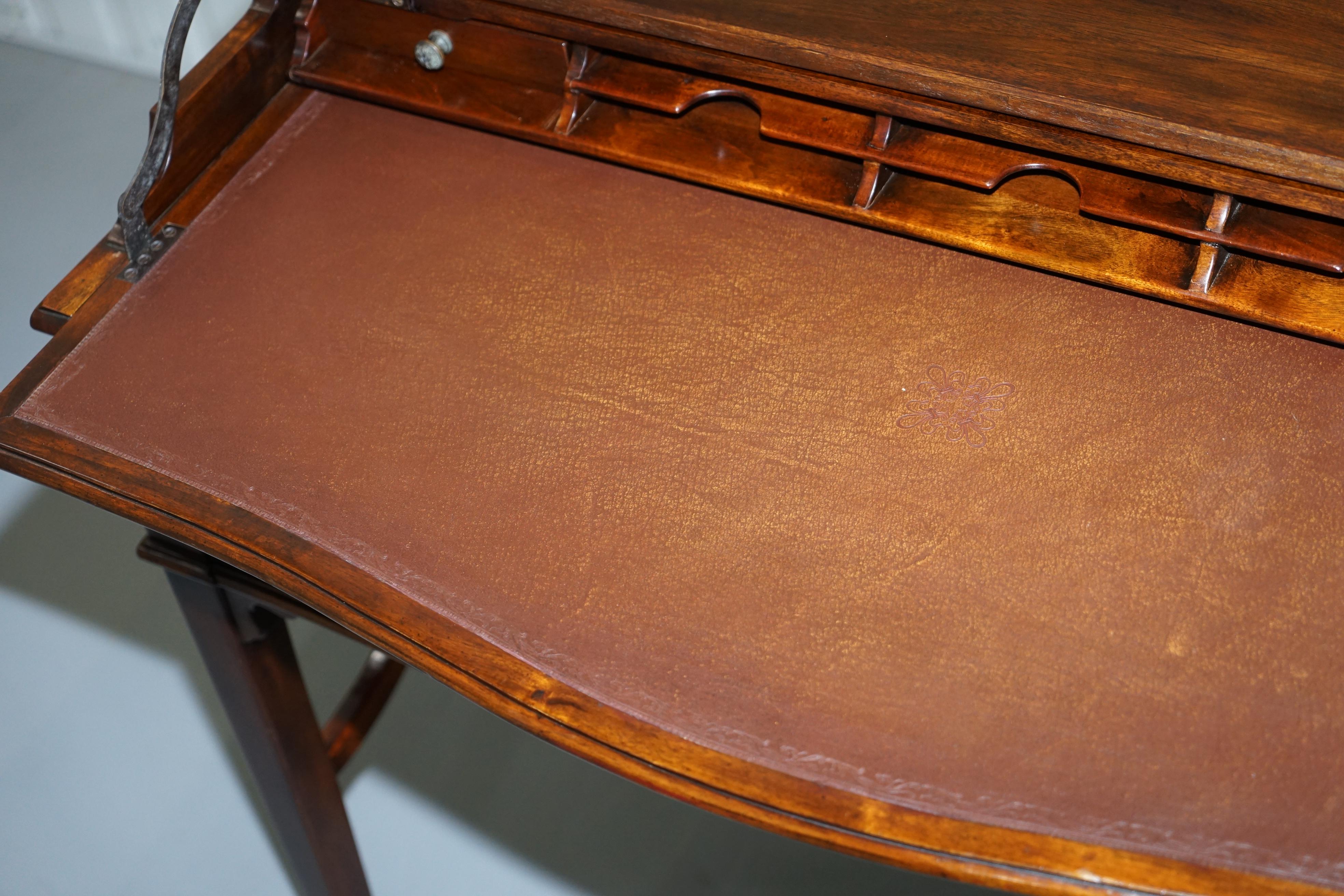 Theodore Alexander Military Campaign Extending Desk Table Bureau Nice 9