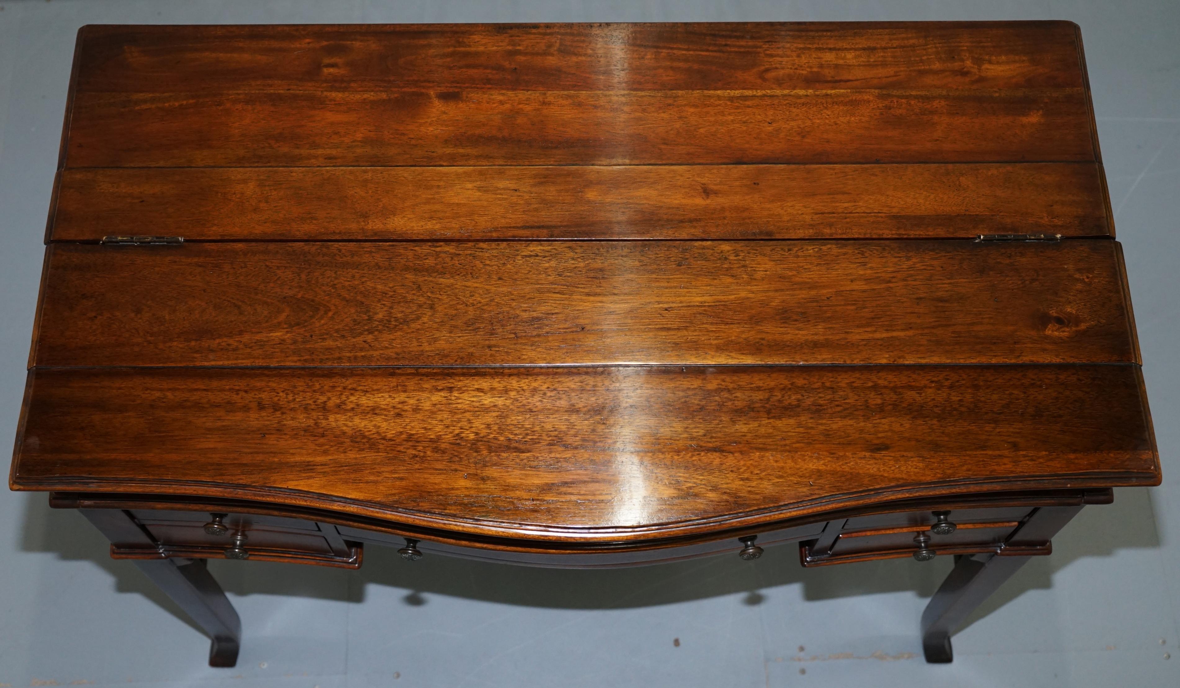 Hand-Crafted Theodore Alexander Military Campaign Extending Desk Table Bureau Nice