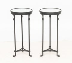 Theodore Alexander Mirrored Side Tables, Pair