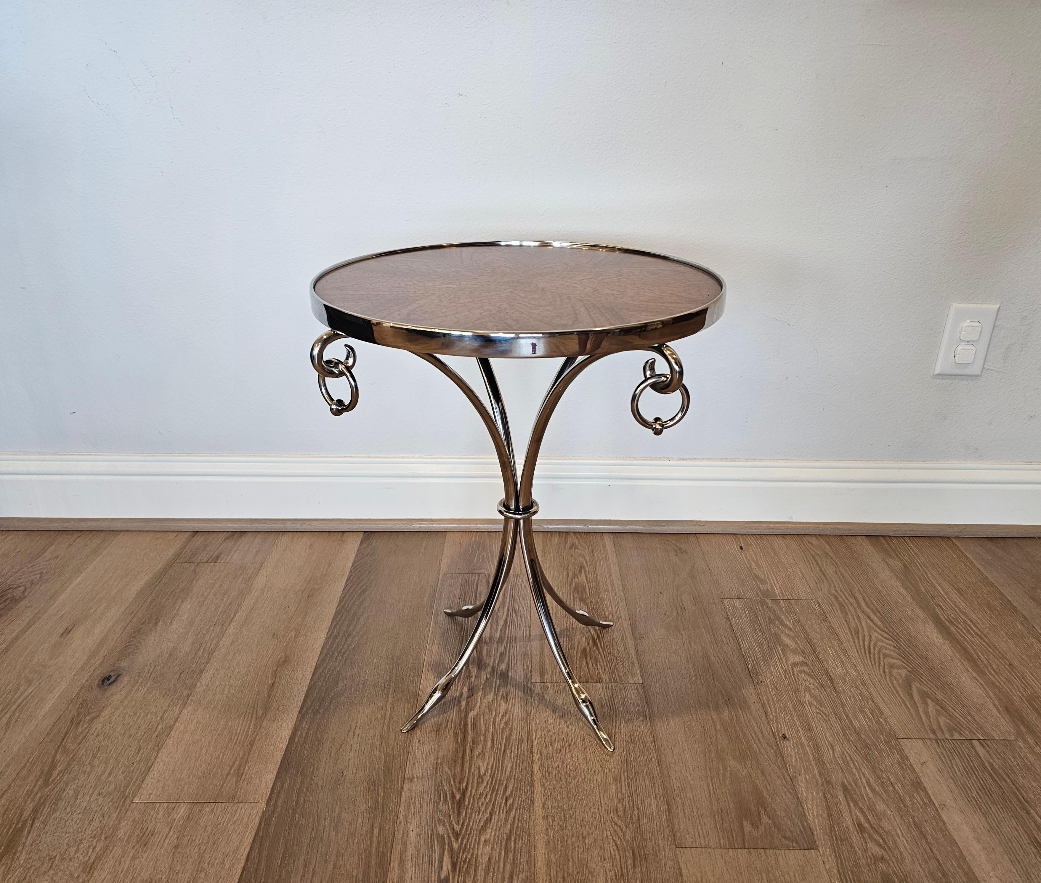 Contemporary Theodore Alexander Modern Neoclassical End Table  For Sale