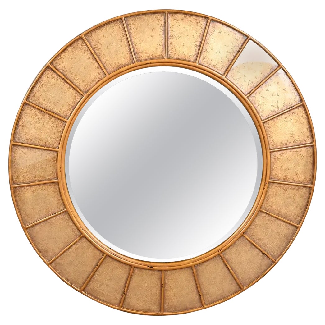 Theodore Alexander Monumental Contemporary Gold Gilt Wall Mirror