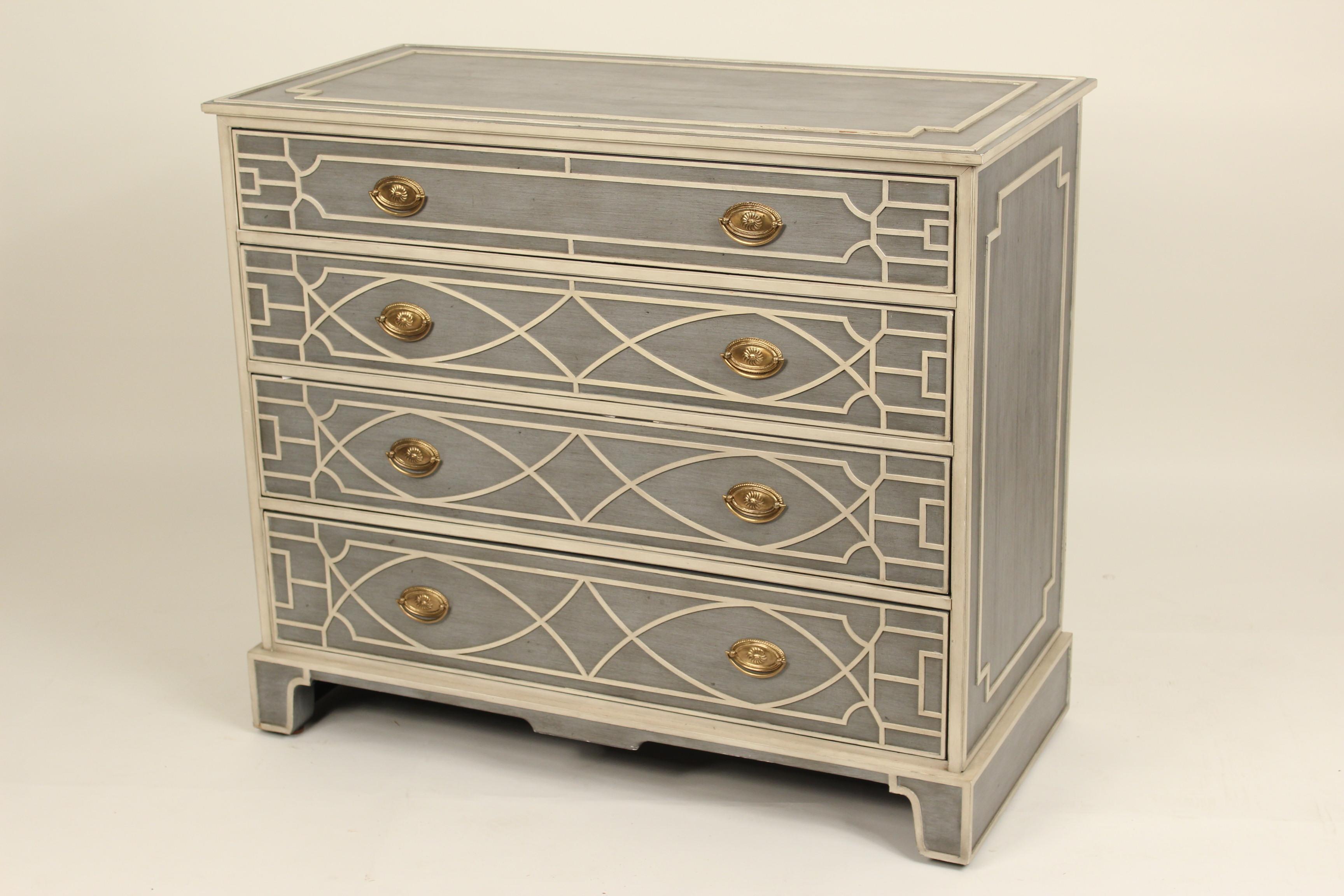 George III Theodore Alexander Painted Chest of Drawers