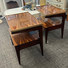 Theodore Alexander pair of Morado, End  tables by Keno Brothers