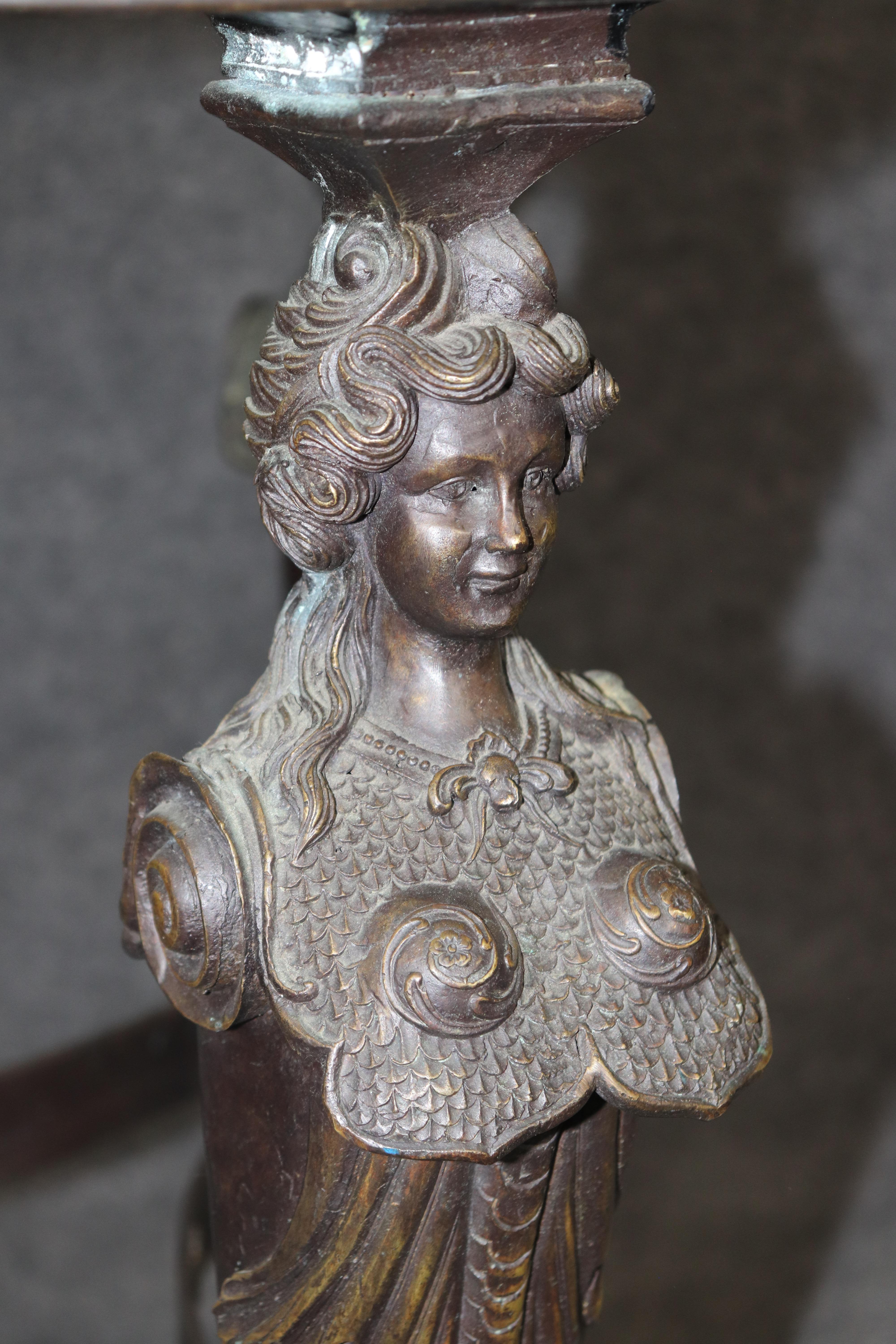 Table centrale figurative en bronze patiné Theodore Alexander Bon état - En vente à Swedesboro, NJ