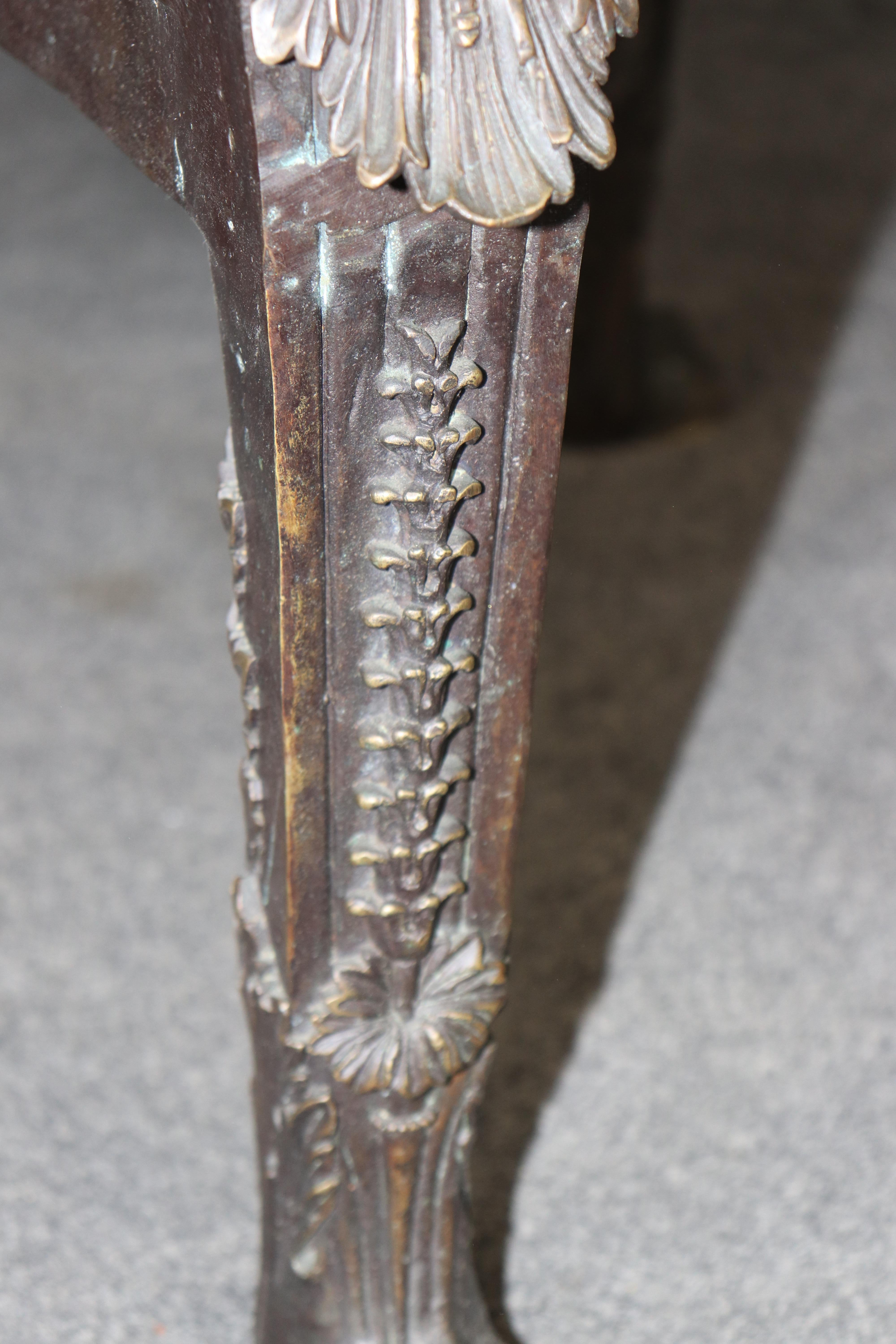 Métal Table centrale figurative en bronze patiné Theodore Alexander en vente
