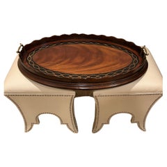 Bandeja de servir con incrustaciones de borde de corteza de tarta Theodore Alexander