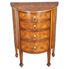 Theodore Alexander - Commode en acajou de style Regency Demilune Table Console Coffre