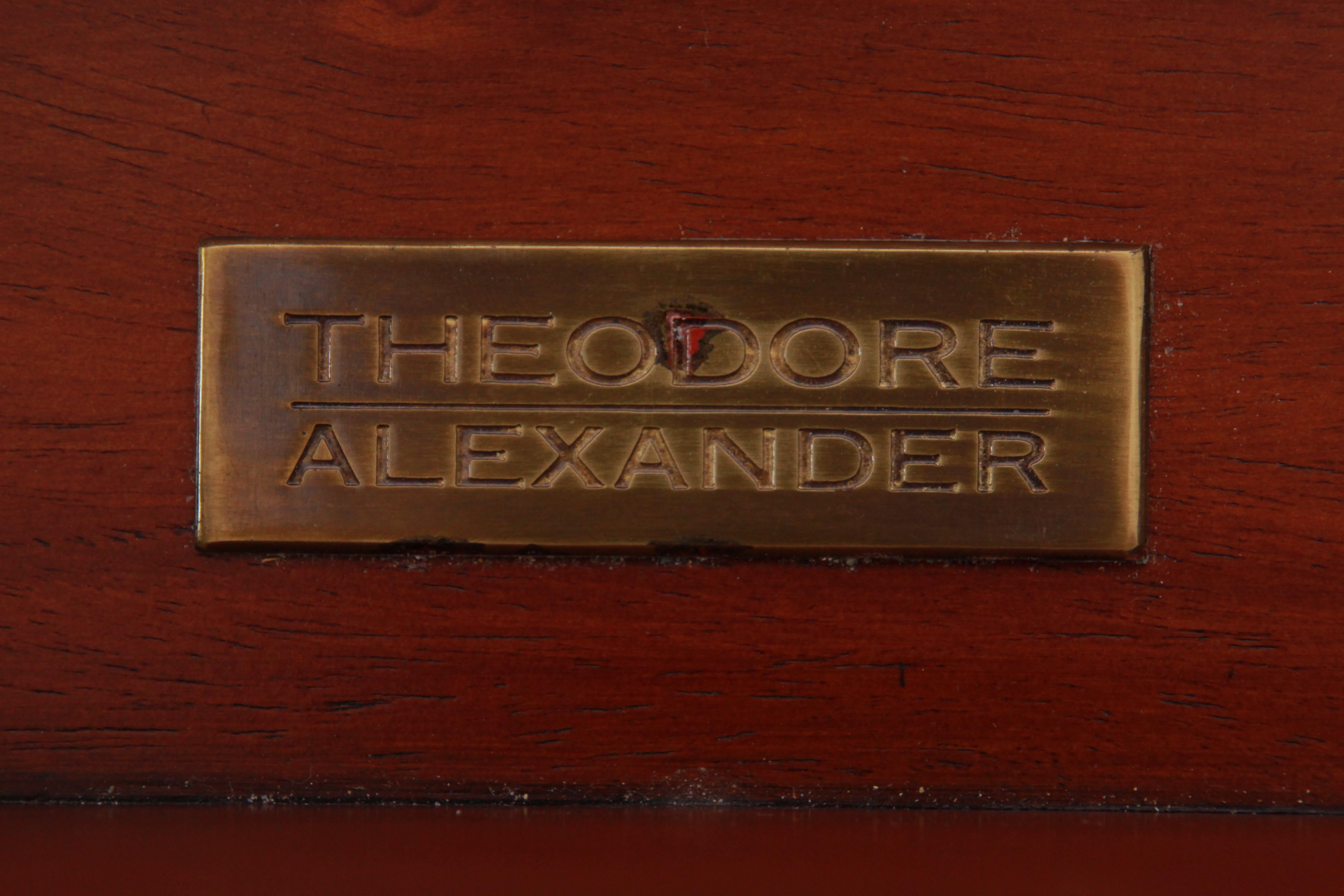 Theodore Alexander Regency Style Flame Mahogany Sideboard or Bar Cabinet 3