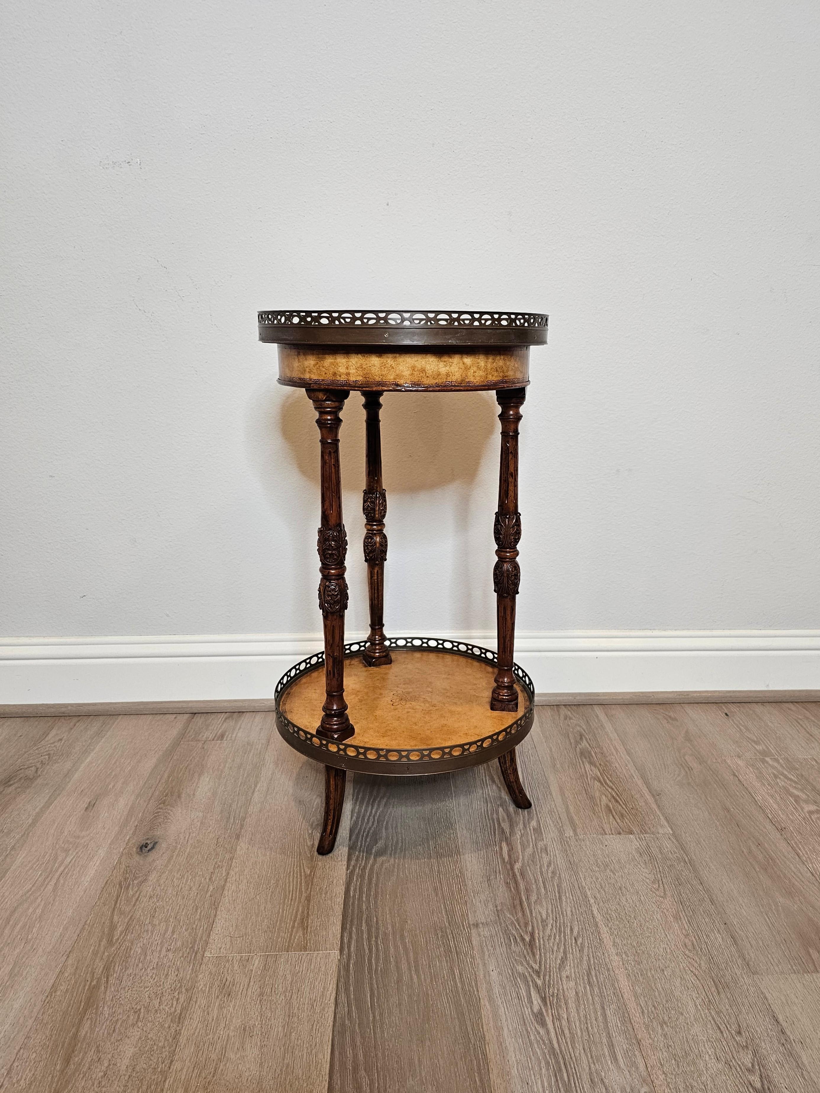 Theodore Alexander Regency Two-Tier Side Table  9