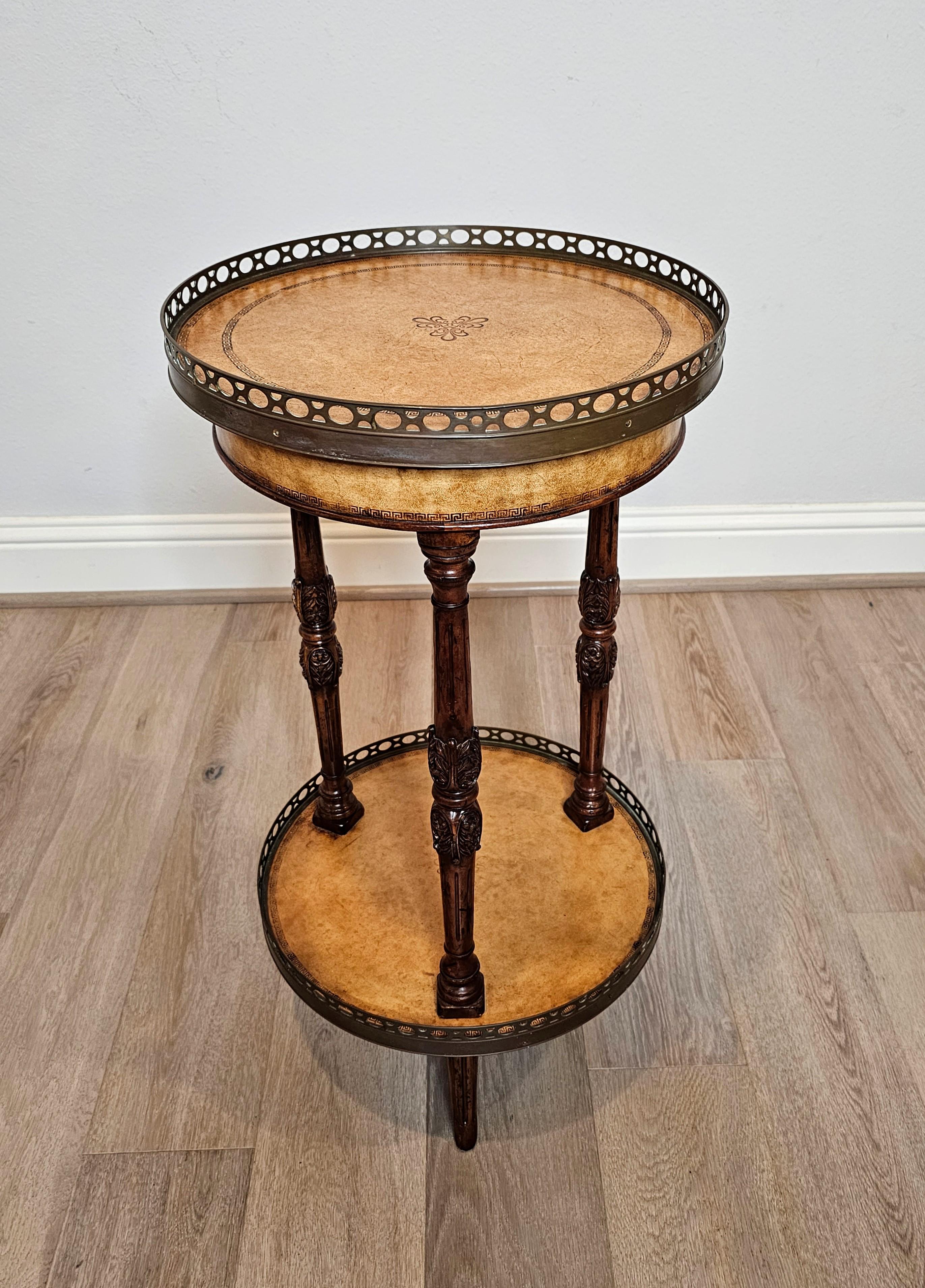 Theodore Alexander Regency Two-Tier Side Table  In Good Condition In Forney, TX