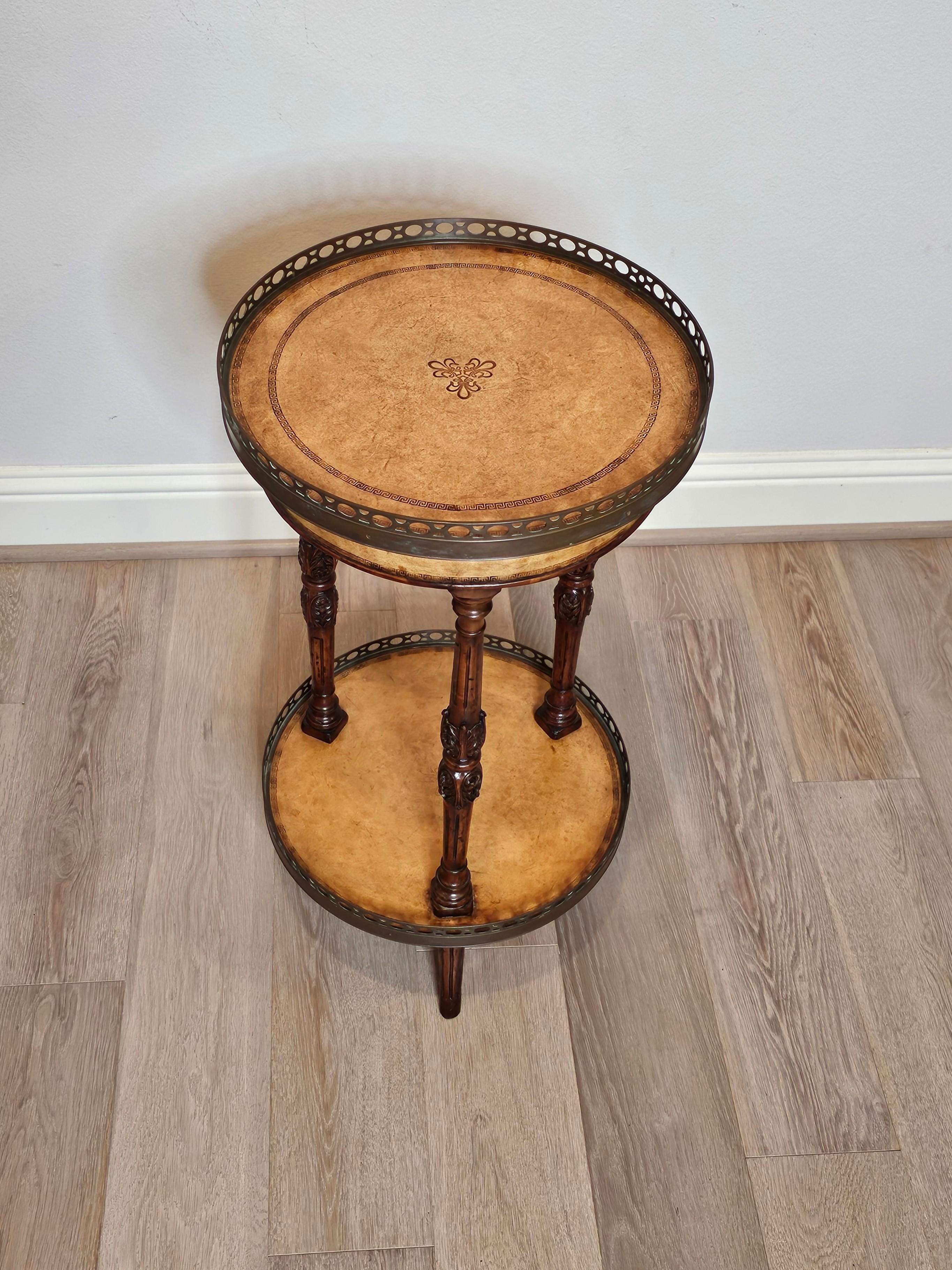 20th Century Theodore Alexander Regency Two-Tier Side Table 