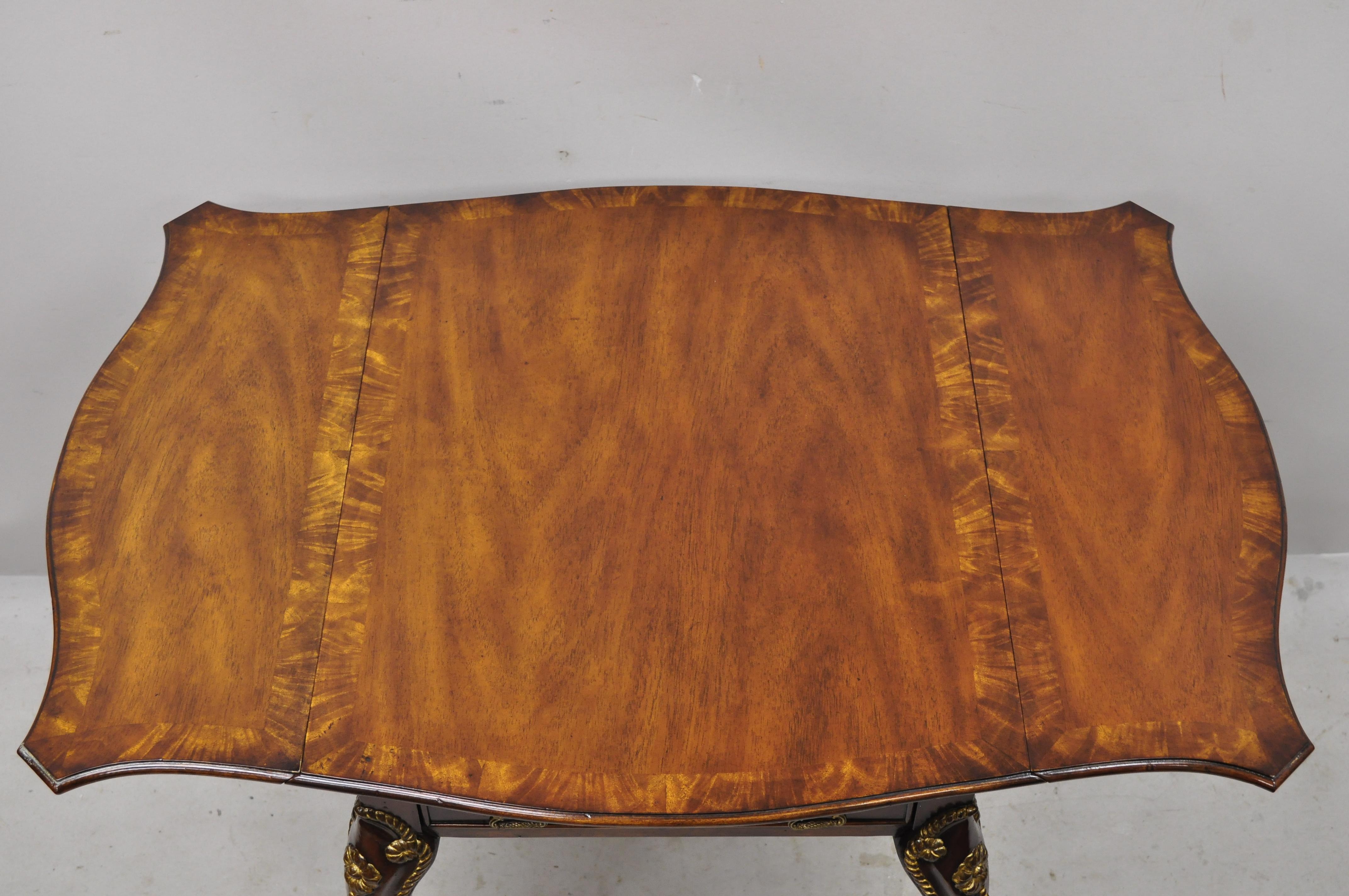 Theodore Alexander Replica English George III Pembroke Drop-Leaf Table For Sale 1