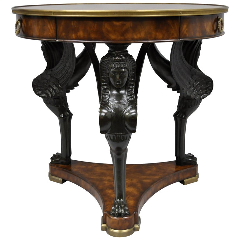 Theodore Alexander Replica Sphinx Monopodiae Round Center Table