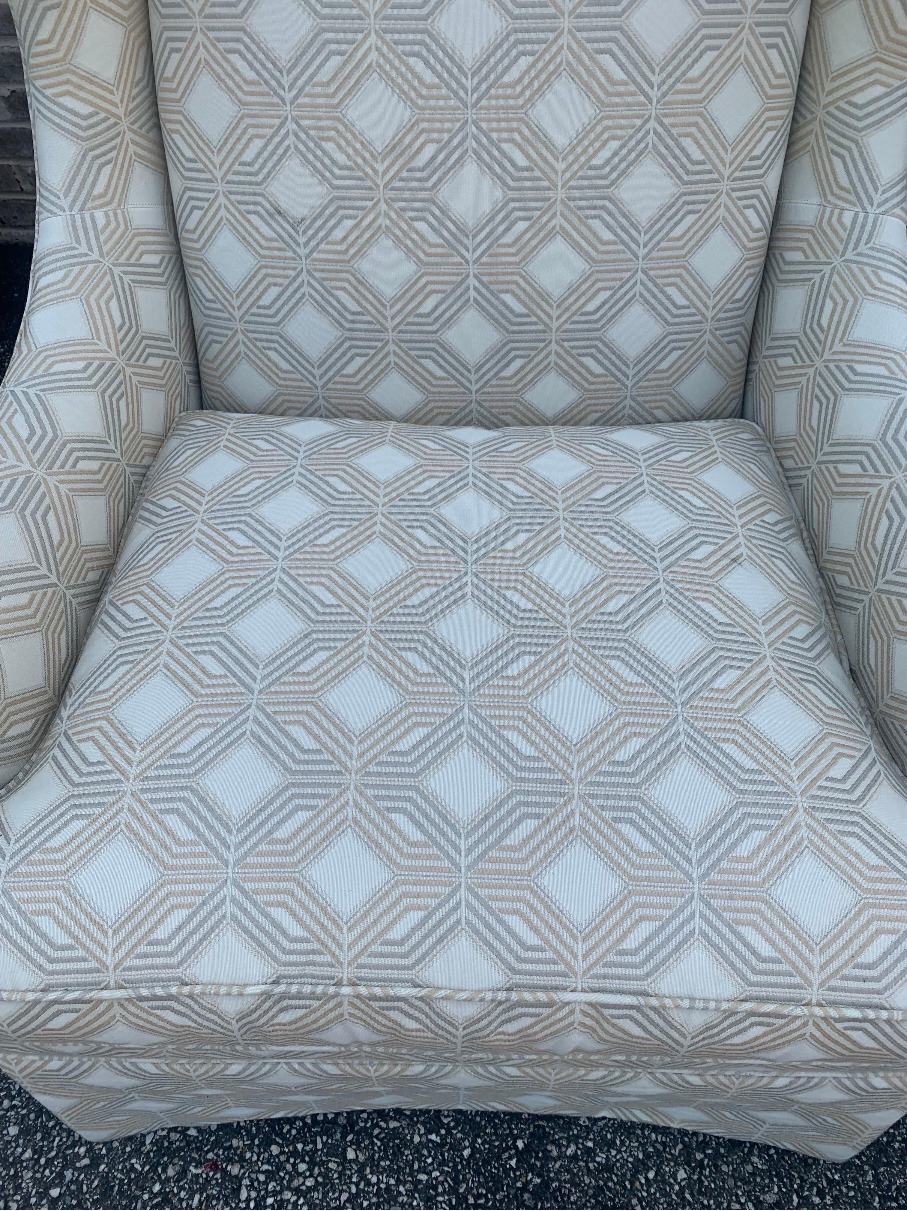 Theodore Alexander Set of 2 Skirted Upholstered Chairs In Good Condition In Sparks Glencoe, MD