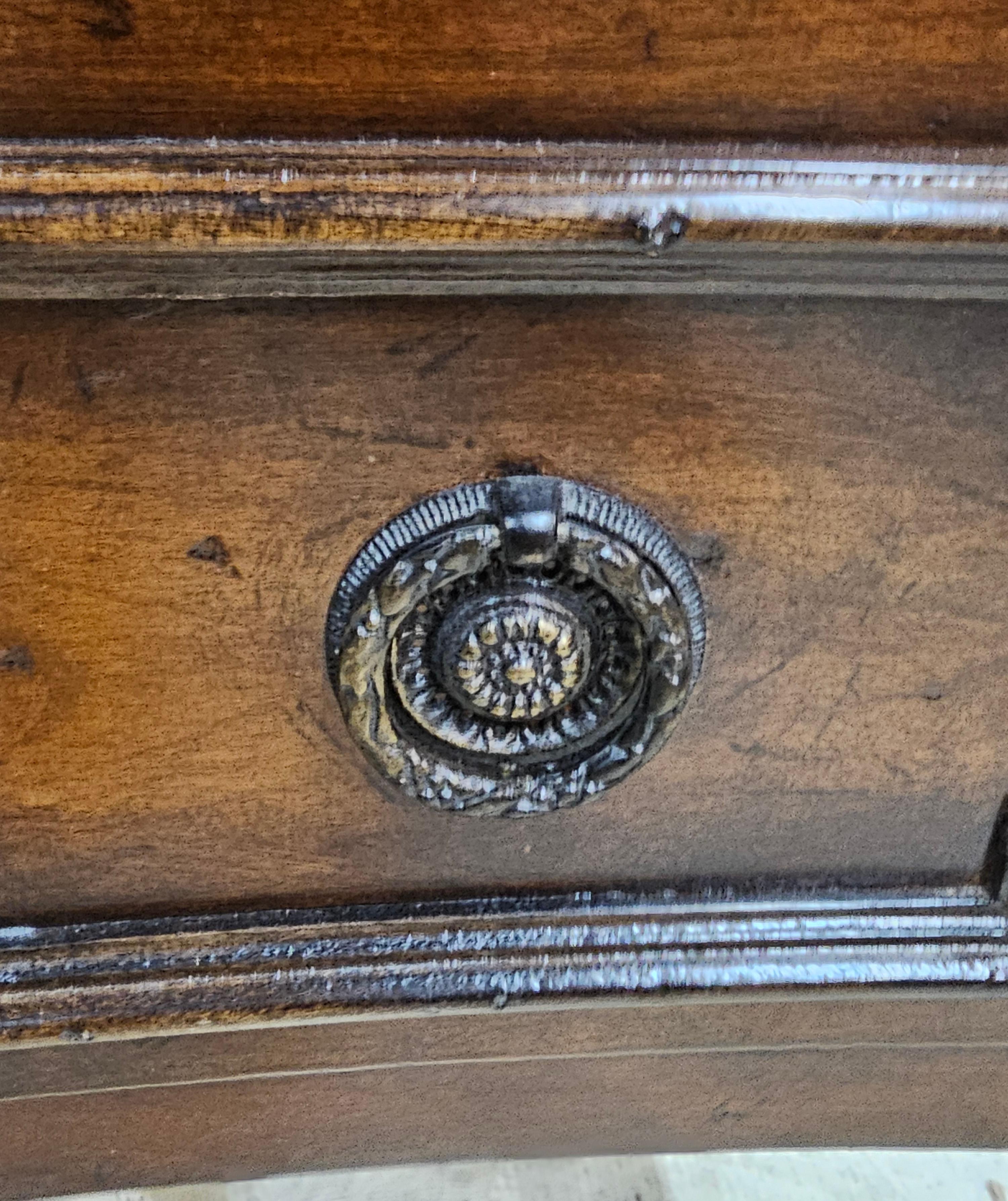 George II Theodore Alexander Style Walnut Two-Drawer Commode For Sale