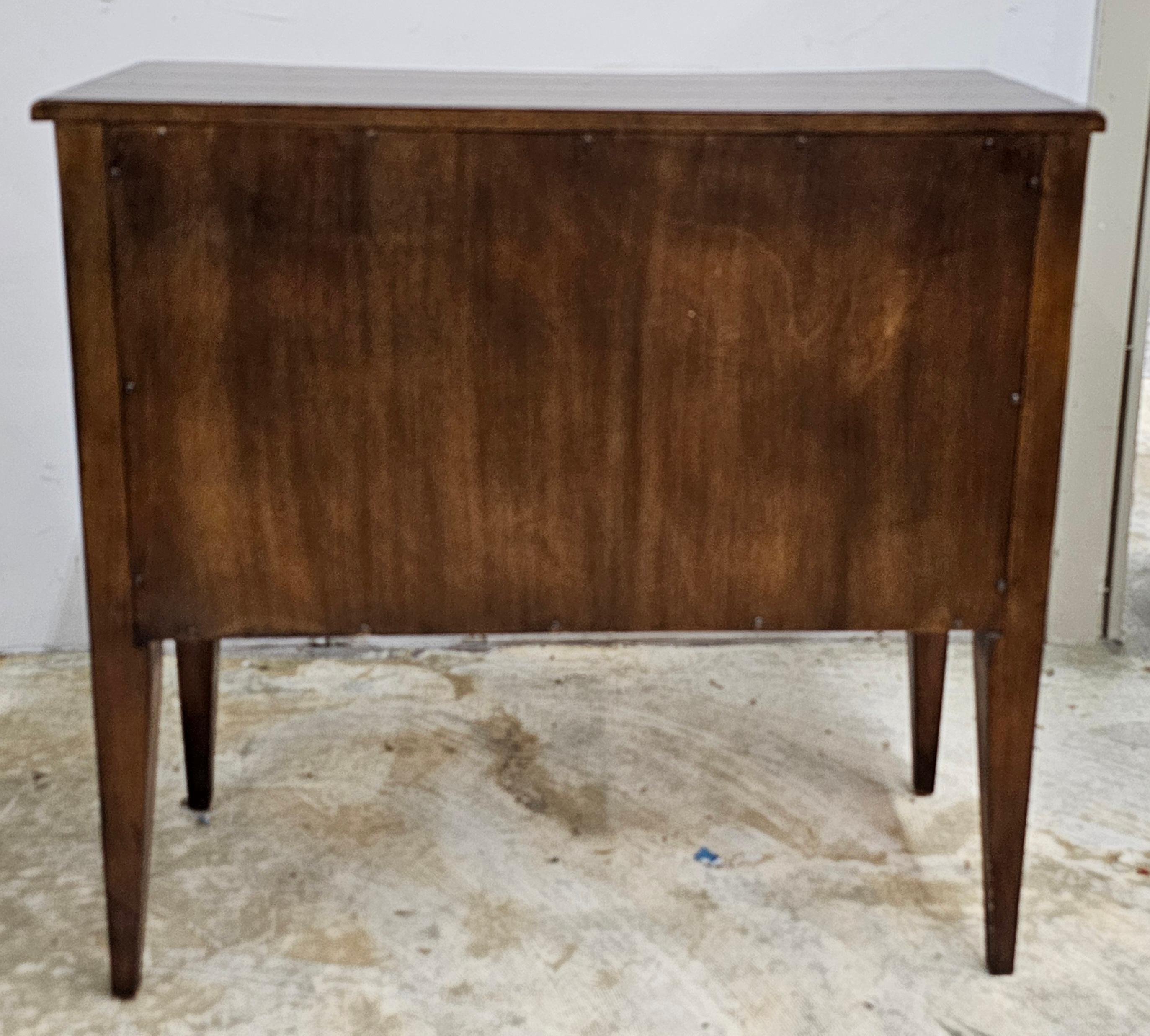 Theodore Alexander Style Walnut Two-Drawer Commode For Sale 1