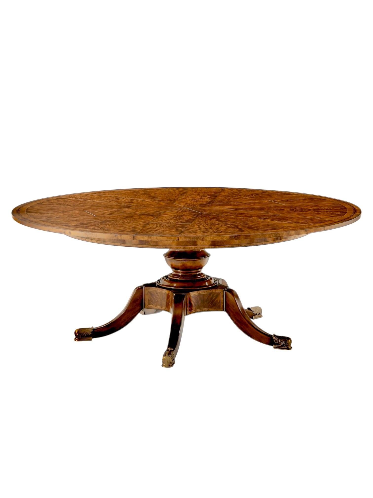 American Theodore Alexander the Althorp Patent Jupe Extendable Dining Table