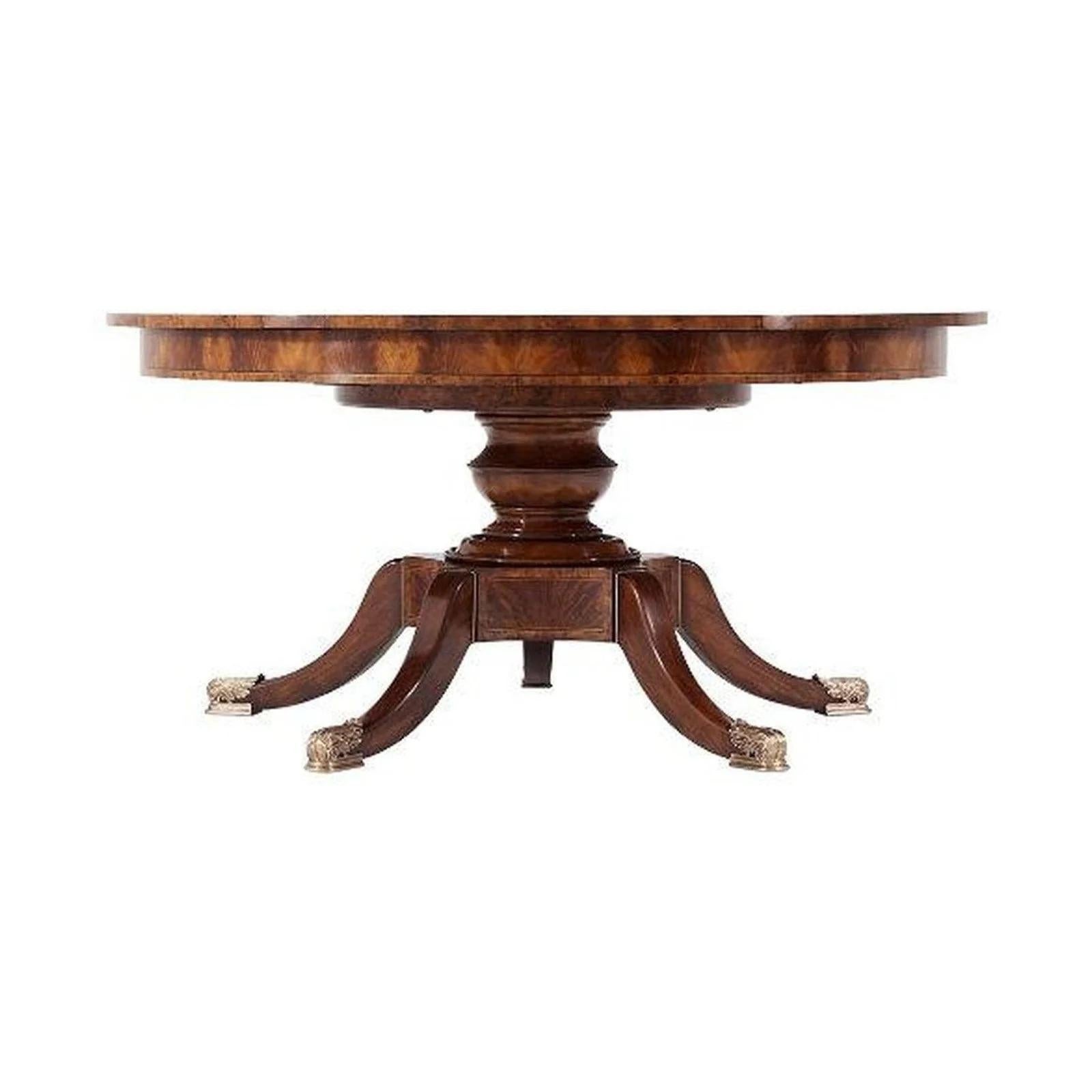 Theodore Alexander the Althorp Patent Jupe Extendable Dining Table In Excellent Condition In Pasadena, CA