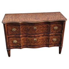 Commode Théodore Alexander The India en acajou serpentin et doré