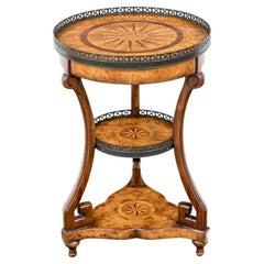 Vintage Theodore Alexander Three-Tier Round Accent Table