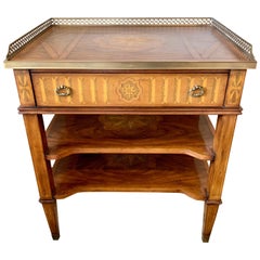 Theodore Alexander Three Tiered Marquetry Table