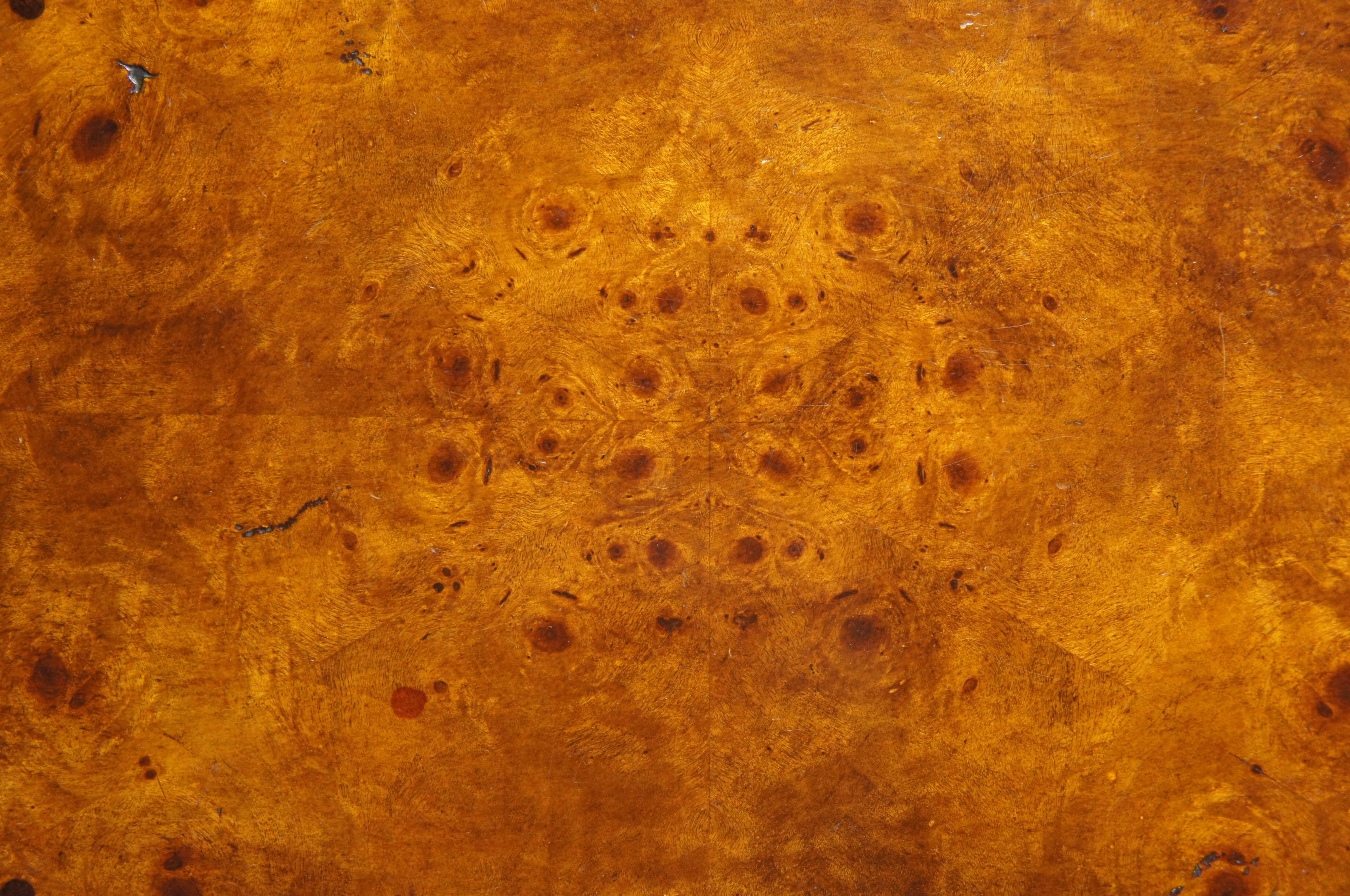 Theodore Alexander Tiered Burl Wood English Side Accent Table w Gallery 5005-182 1