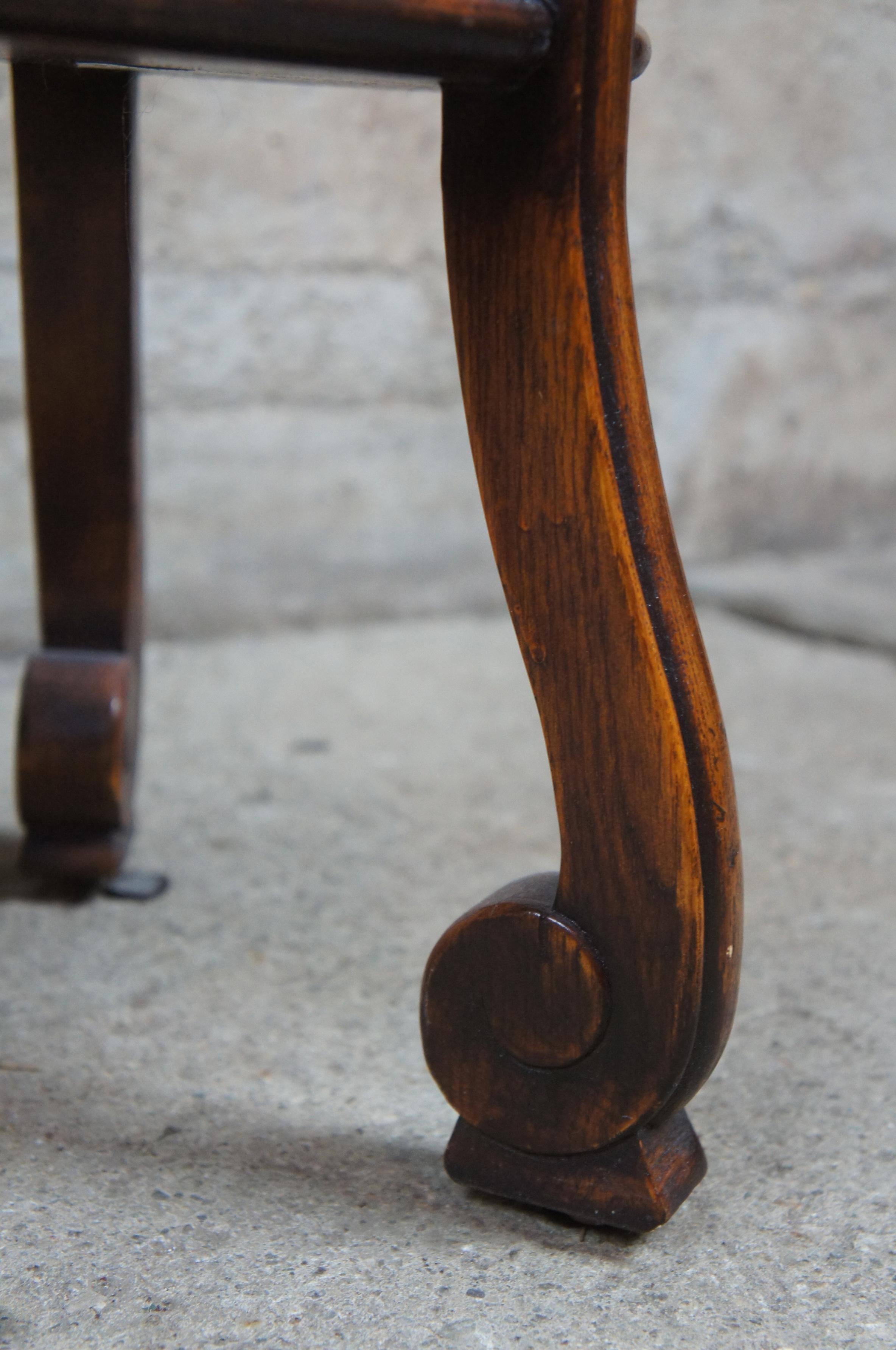 British Colonial Theodore Alexander Tiered Burl Wood English Side Accent Table w Gallery 5005-182
