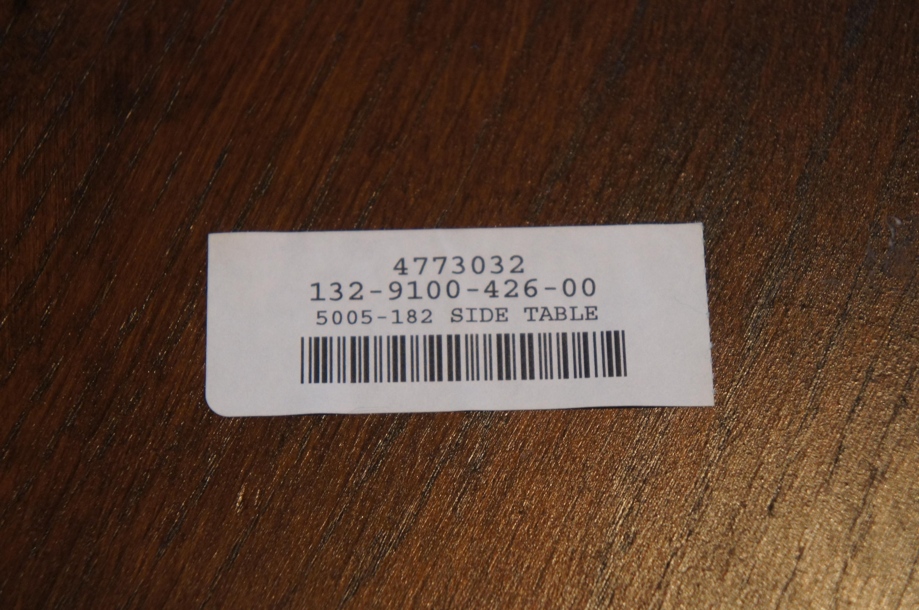 20th Century Theodore Alexander Tiered Burl Wood English Side Accent Table w Gallery 5005-182