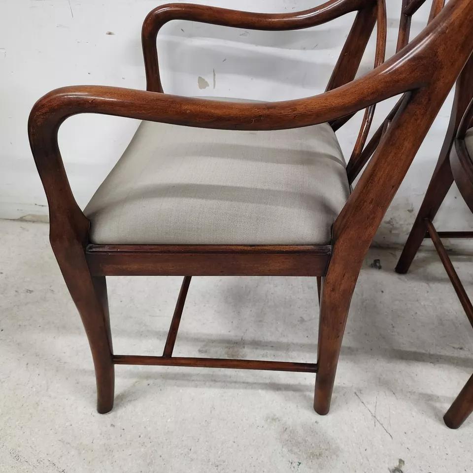 Theodore Alexander Trellis Dining Armchairs 4