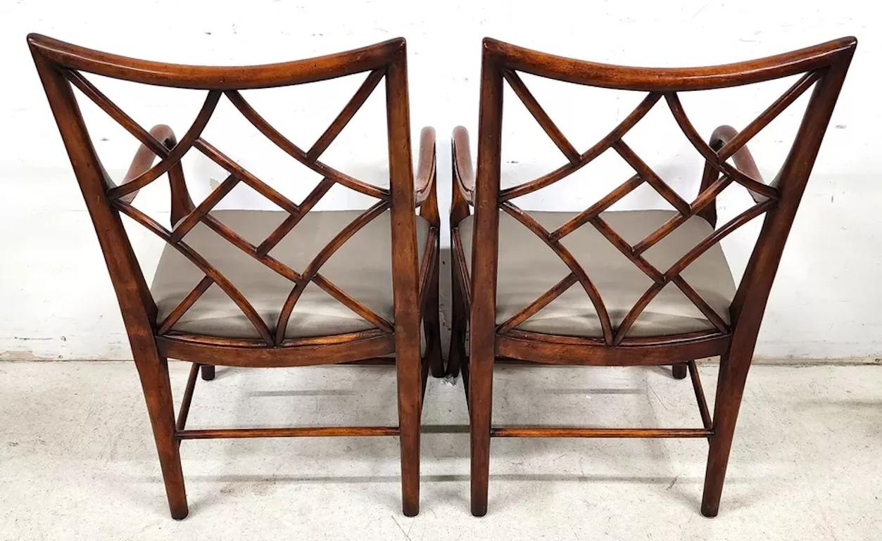 Theodore Alexander Trellis Dining Armchairs 5