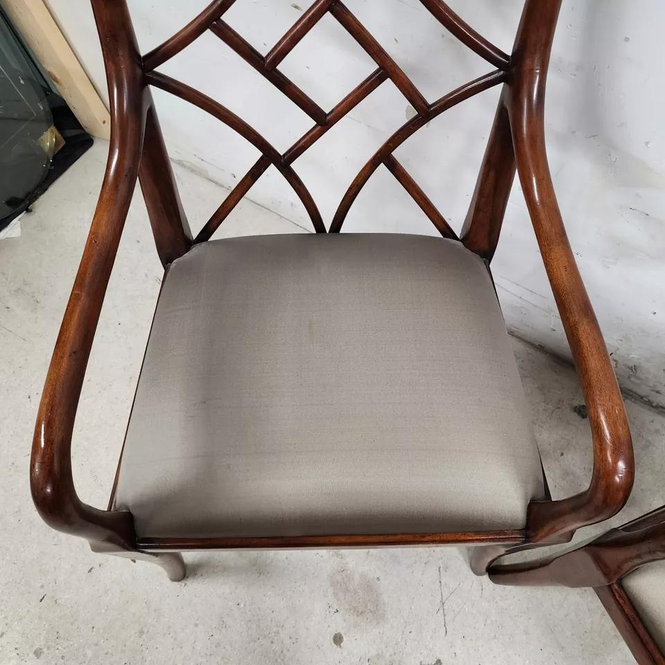 Theodore Alexander Trellis Dining Armchairs 1