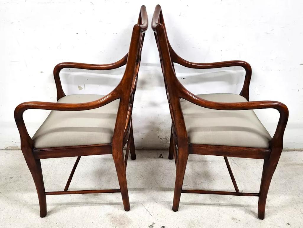 Theodore Alexander Trellis Dining Armchairs 2