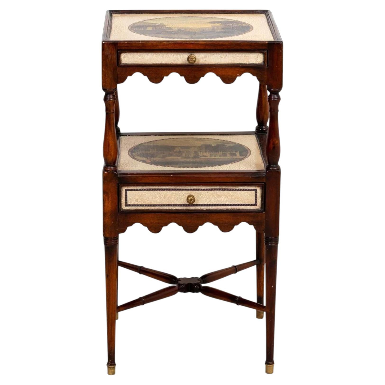Theodore Alexander Two Drawer Side Table