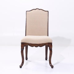 Theodore Alexander Upholstered Walnut Dining Chair