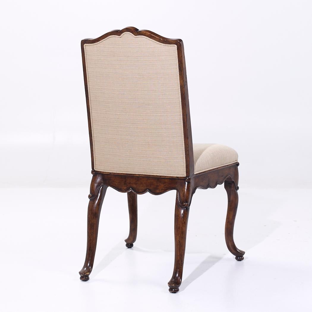 Upholstery Theodore Alexander Upholstered Walnut Dining Chair For Sale