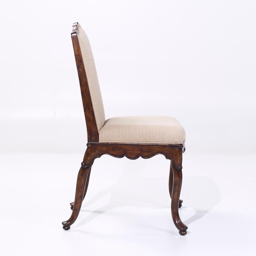 Theodore Alexander Upholstered Walnut Dining Chair For Sale 1