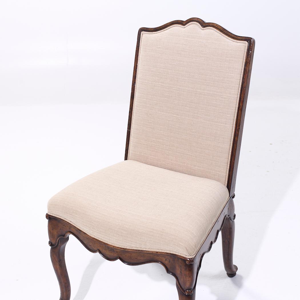Theodore Alexander Upholstered Walnut Dining Chair For Sale 2