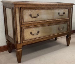 Theodore Alexander Verre Eglomisé Chest of Drawers