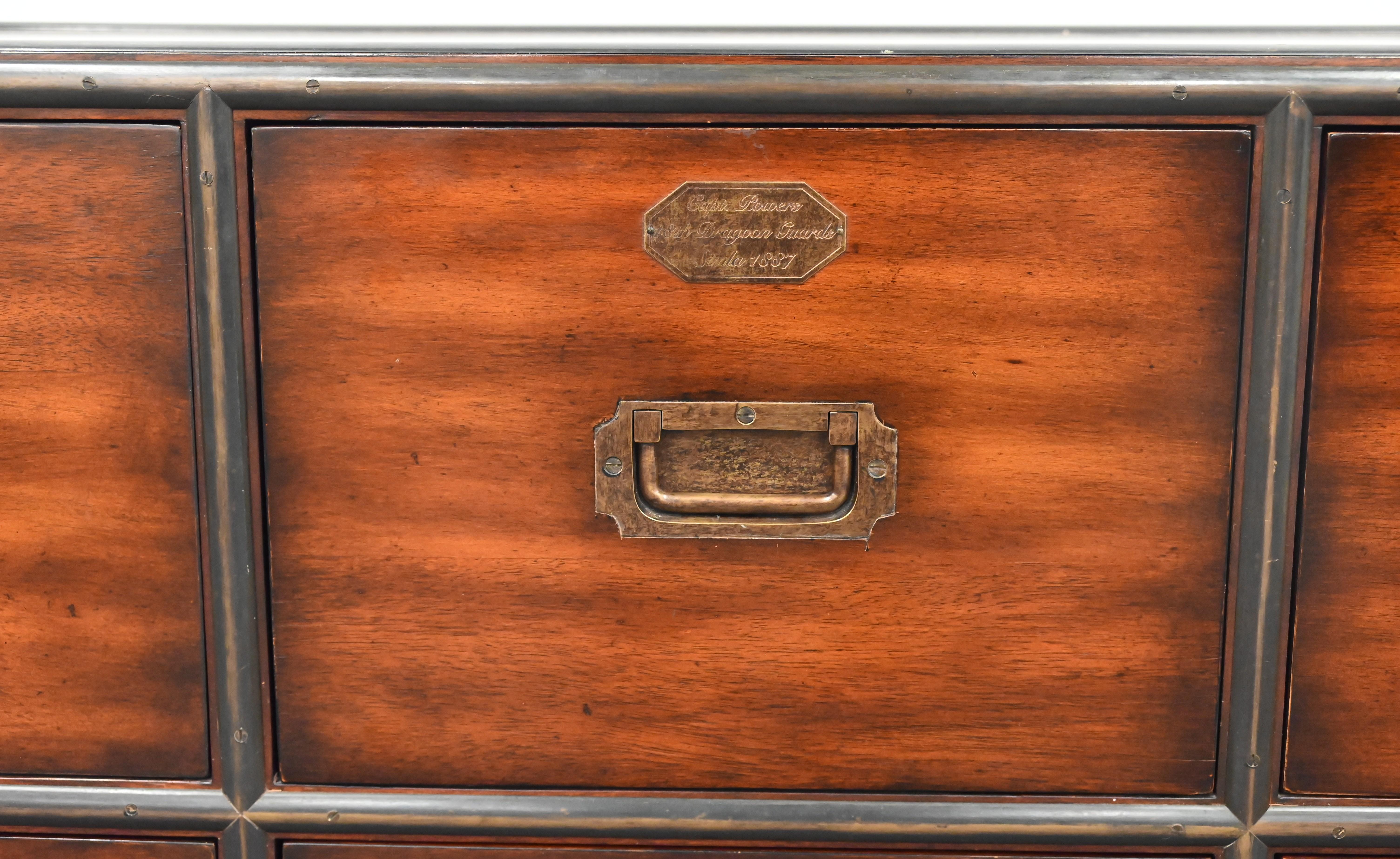 Theodore Alexander Walnut Chest of Drawers with Filing Cabinet, 21st Century For Sale 5