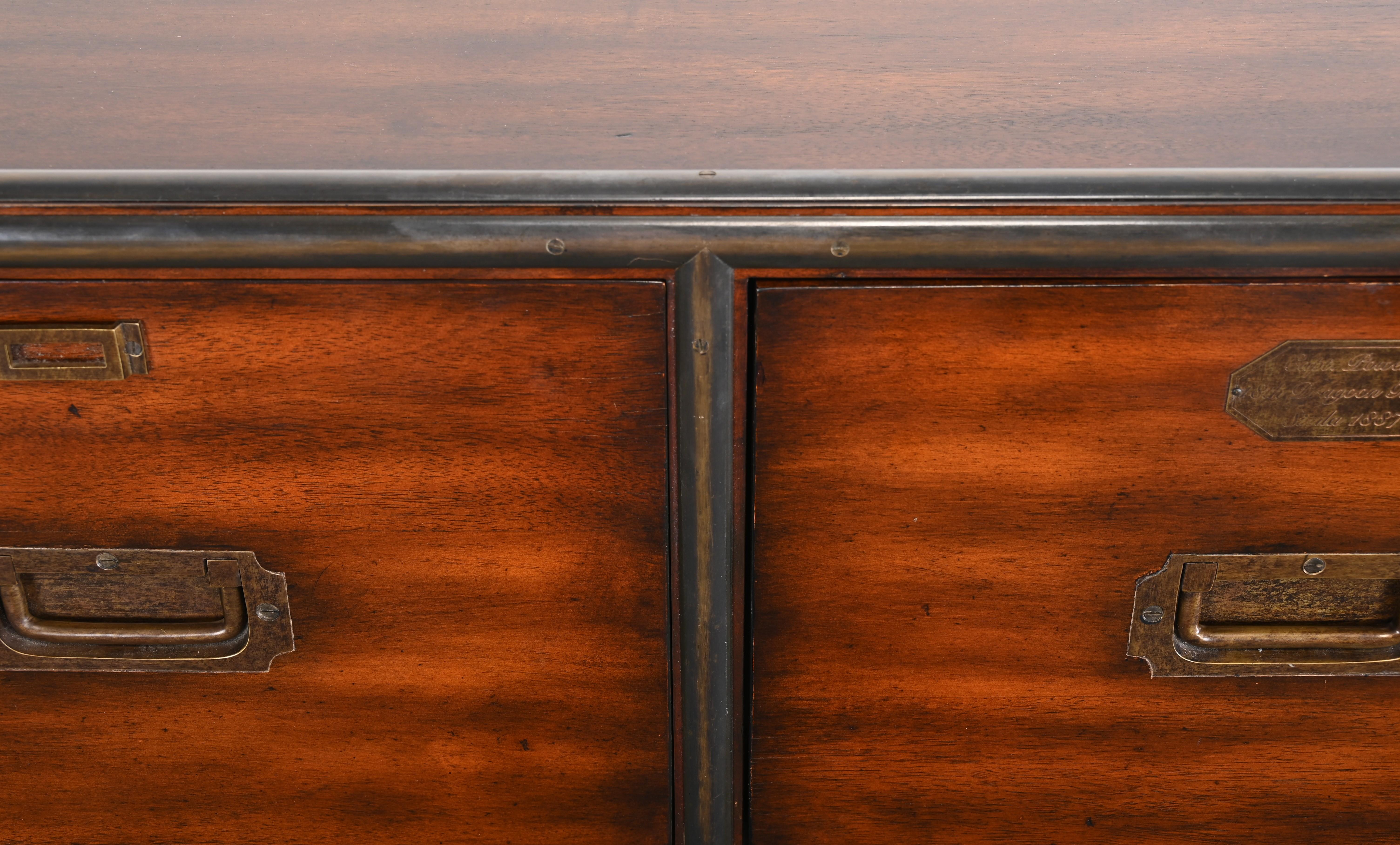Theodore Alexander Walnut Chest of Drawers with Filing Cabinet, 21st Century For Sale 12