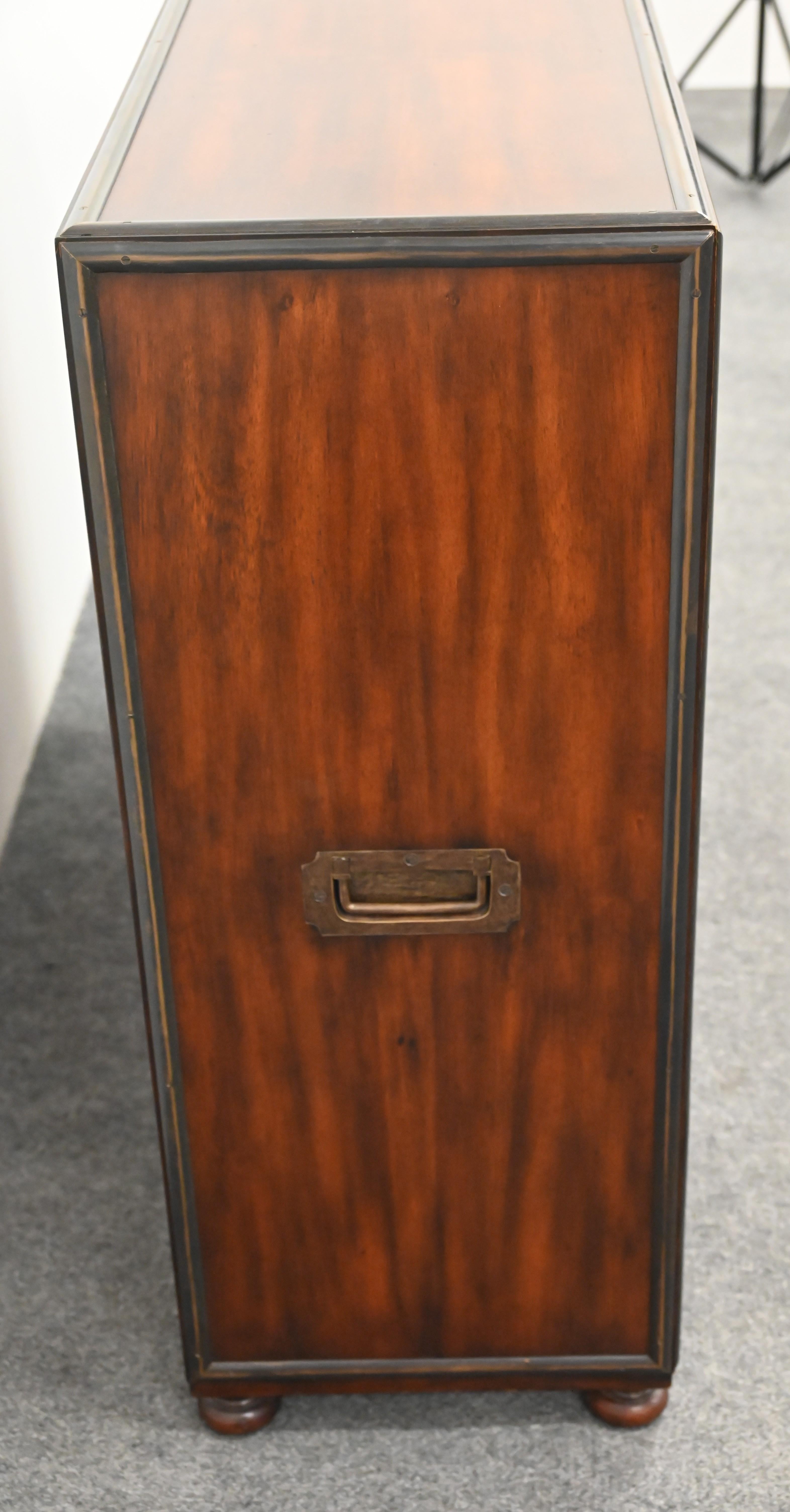 Theodore Alexander Walnut Chest of Drawers with Filing Cabinet, 21st Century For Sale 3