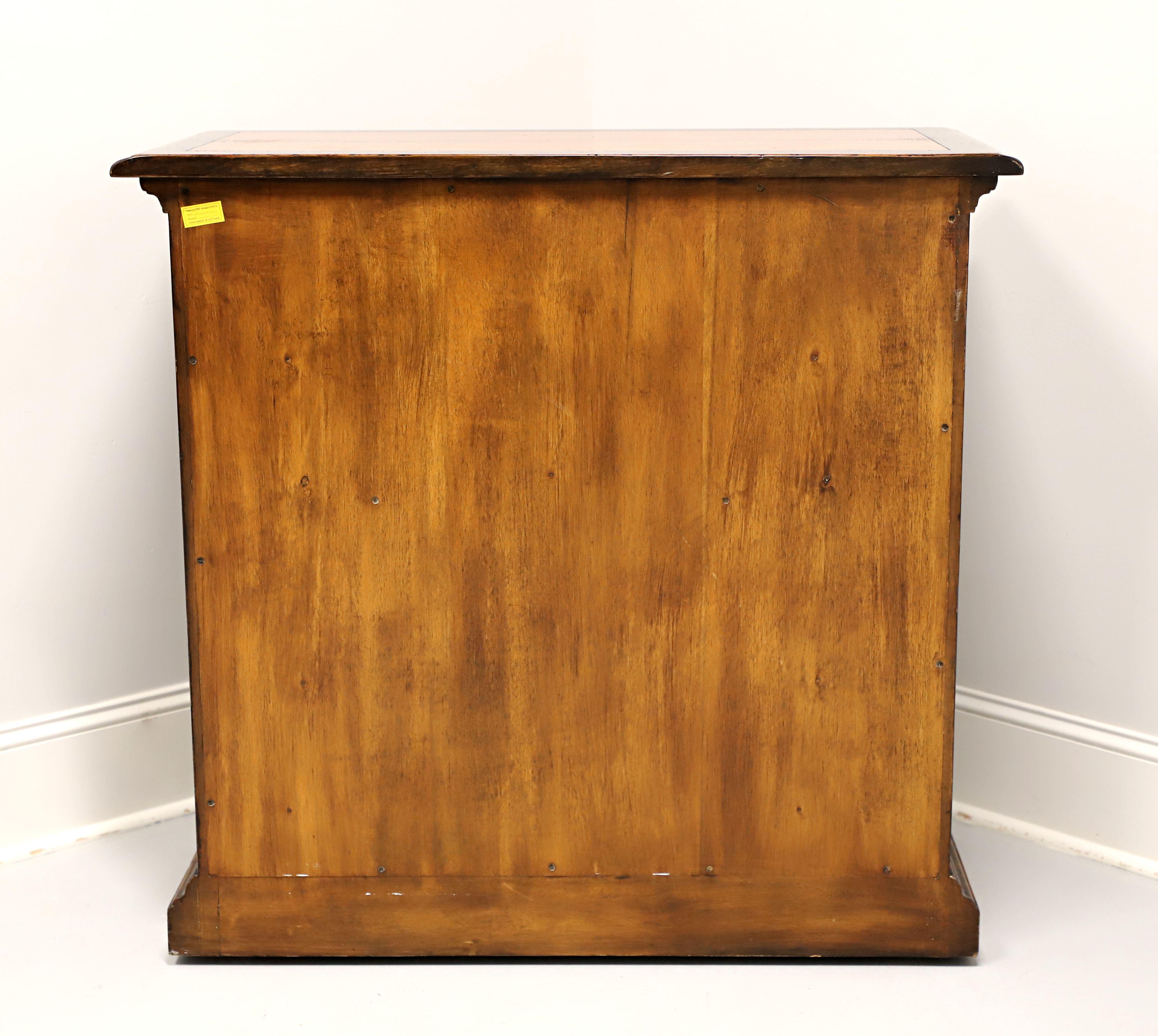THEODORE ALEXANDER Walnut Wine Motif Regency Occasional Chest In Good Condition For Sale In Charlotte, NC