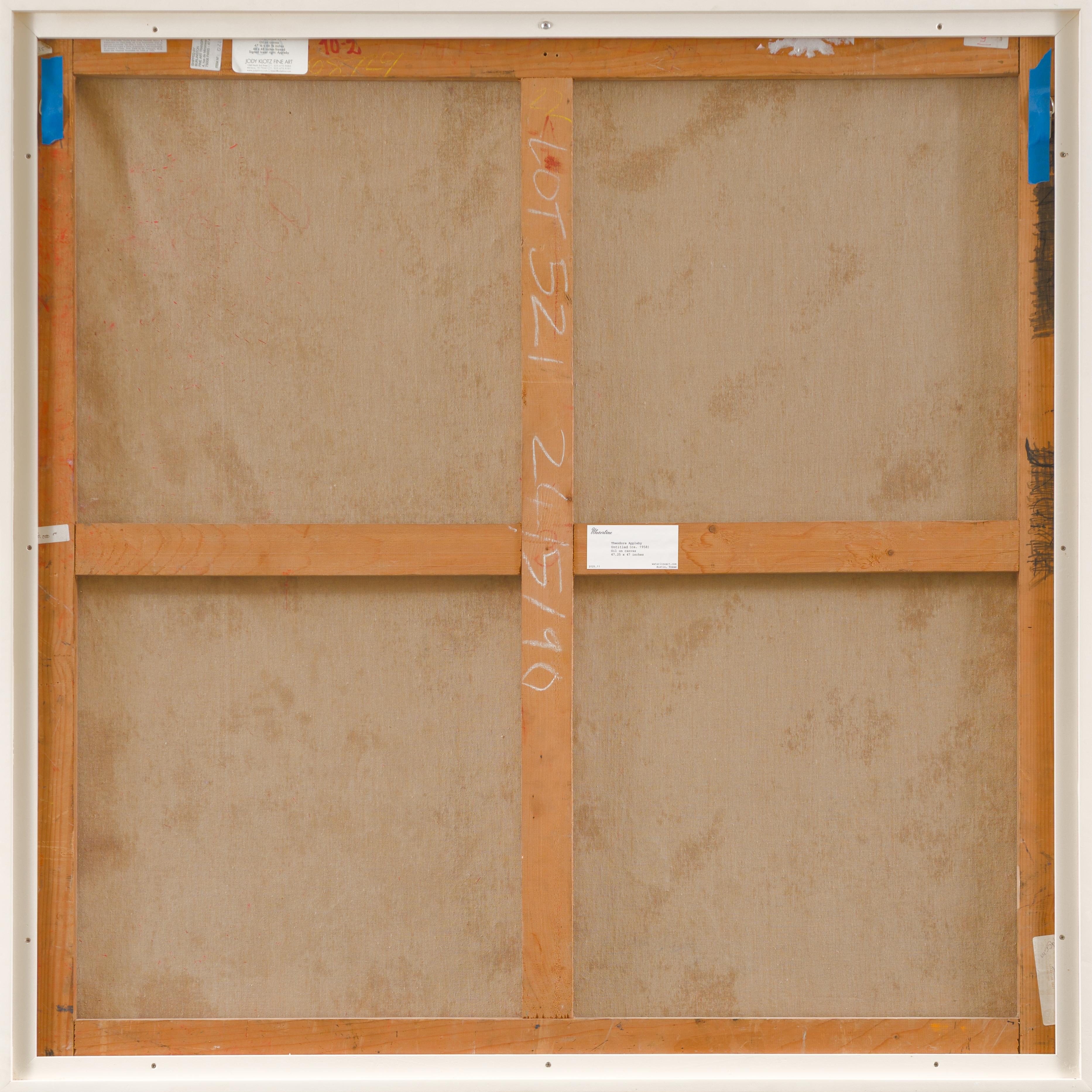 Untitled - Pink Abstract Painting by Theodore Appleby