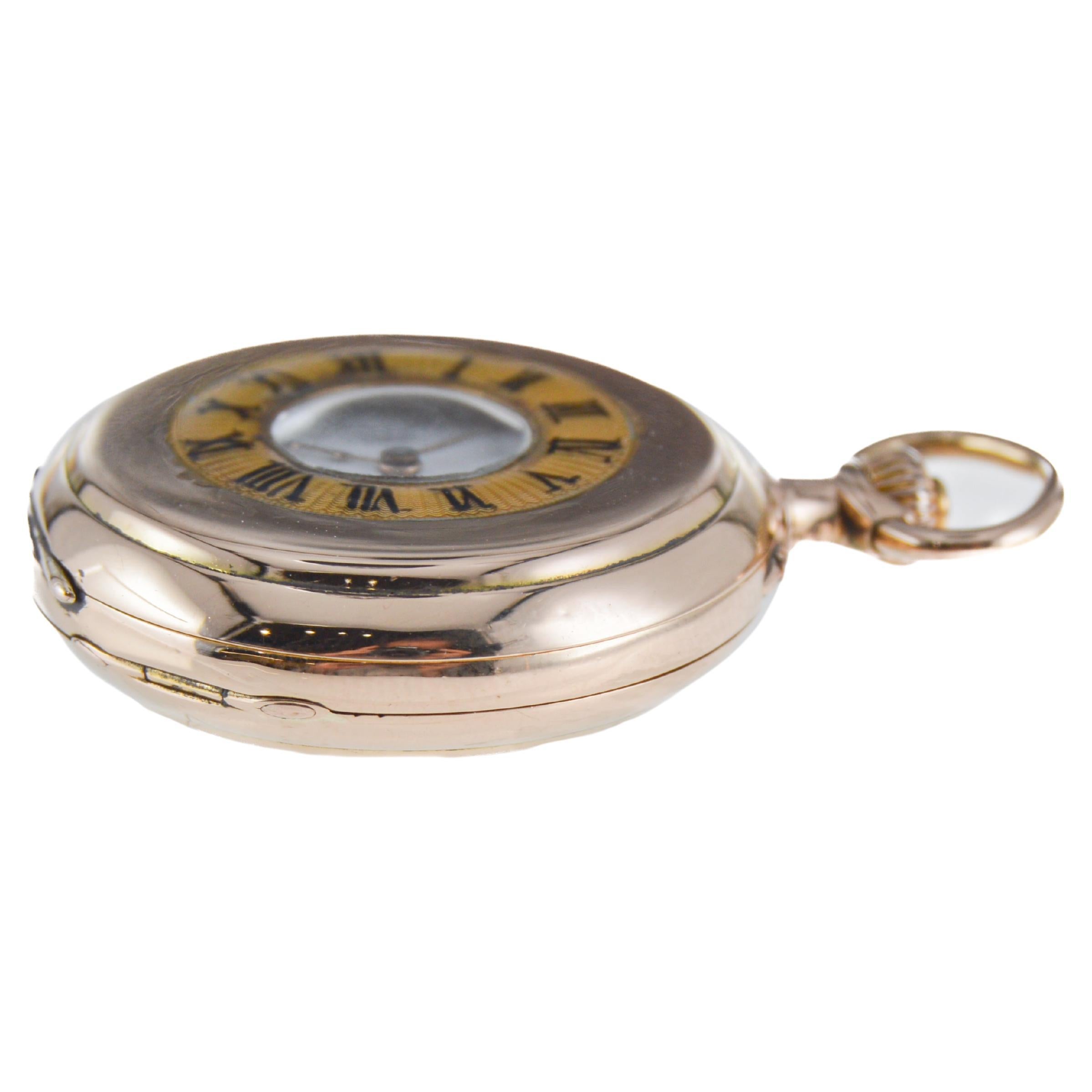 Theodore B. Starr 18Kt. Rose Gold Pendant Watch Hand Made circa 1915 For Sale 6