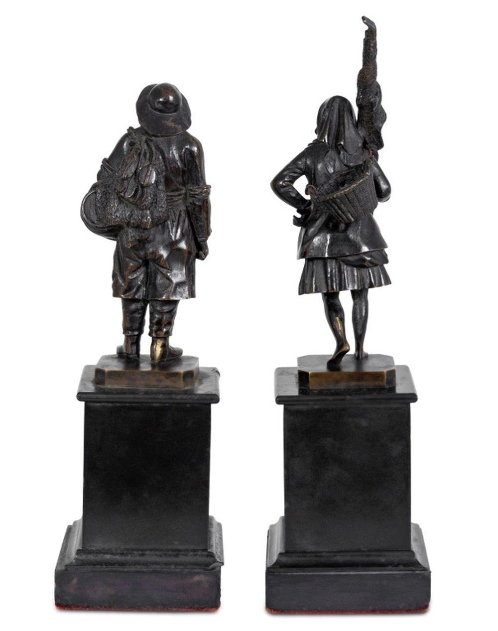 Other Theodore Blad Patinated Bronzes, Pair For Sale