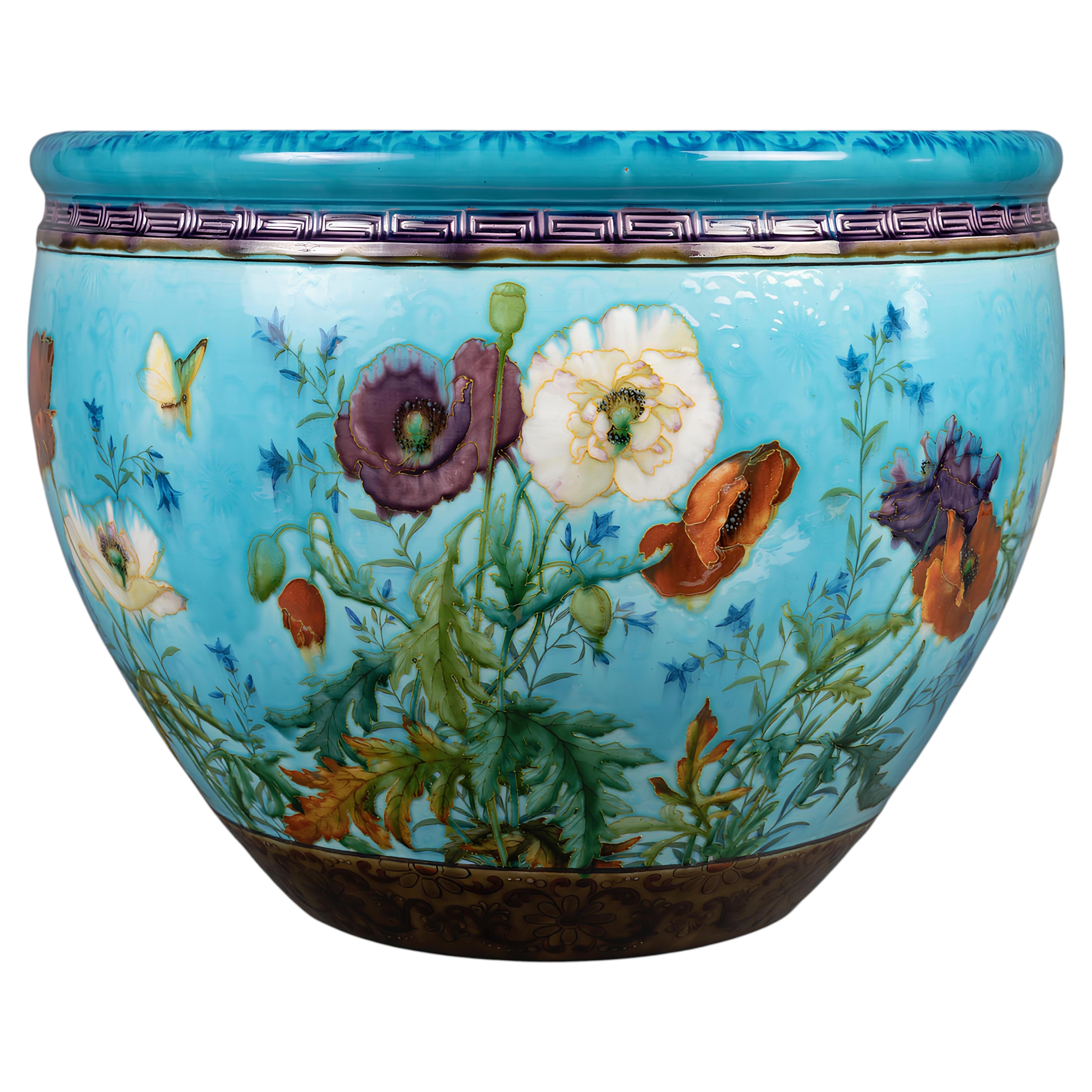 Théodore Deck (1823-1891), A 19th French Japonisme Cache-Pot, circa 1875